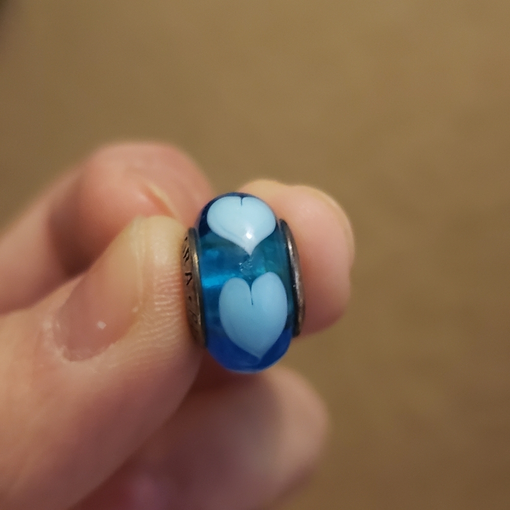 Pandora Blue Heart Charm - Picture 6 of 6